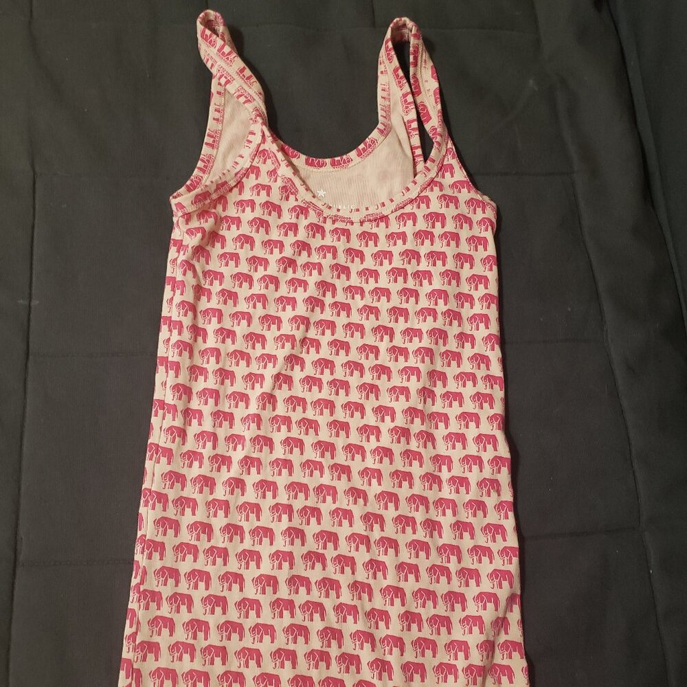 Banana Republic Pink Elephant Tank Top XS